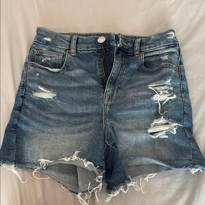 Distressed Denim Women Shorts